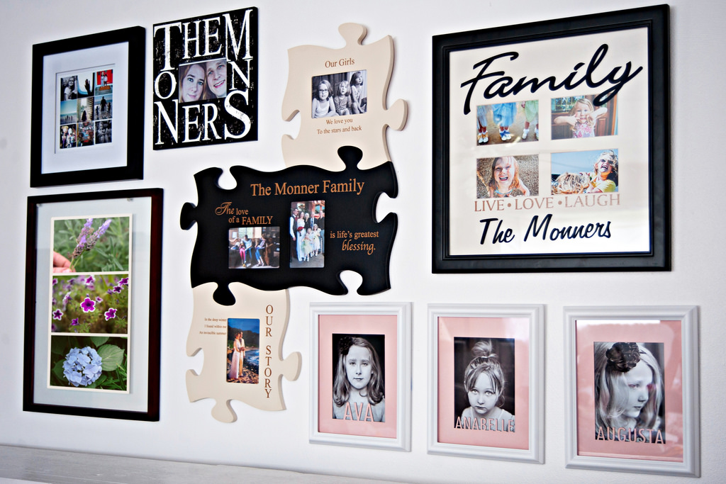 framed family pictures